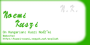 noemi kuszi business card